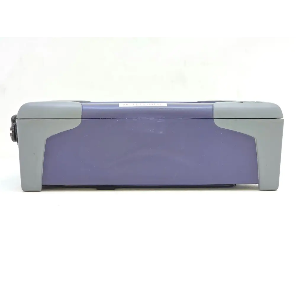 Viavi JDSU MTS-6000A OSA-110R top view showing handle-with-care label and module bay cover