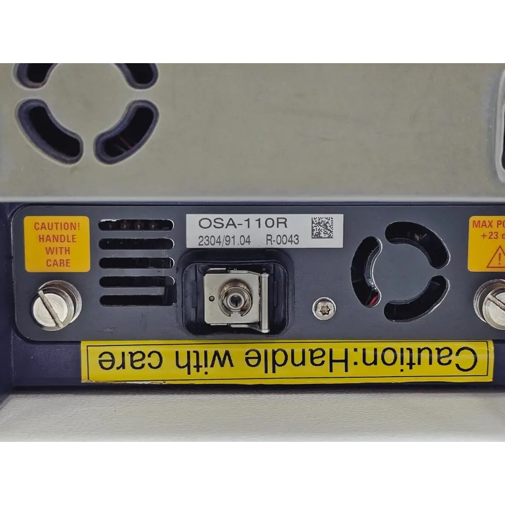 Viavi MTS-6000A V2 OSA unit rear panel and connector ports detail