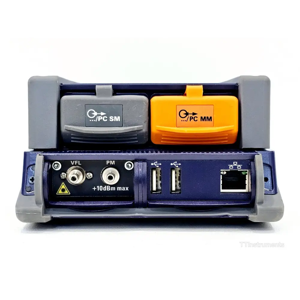 JDSU T-BERD MTS 2000 visual fault locator VFL port detail on mainframe