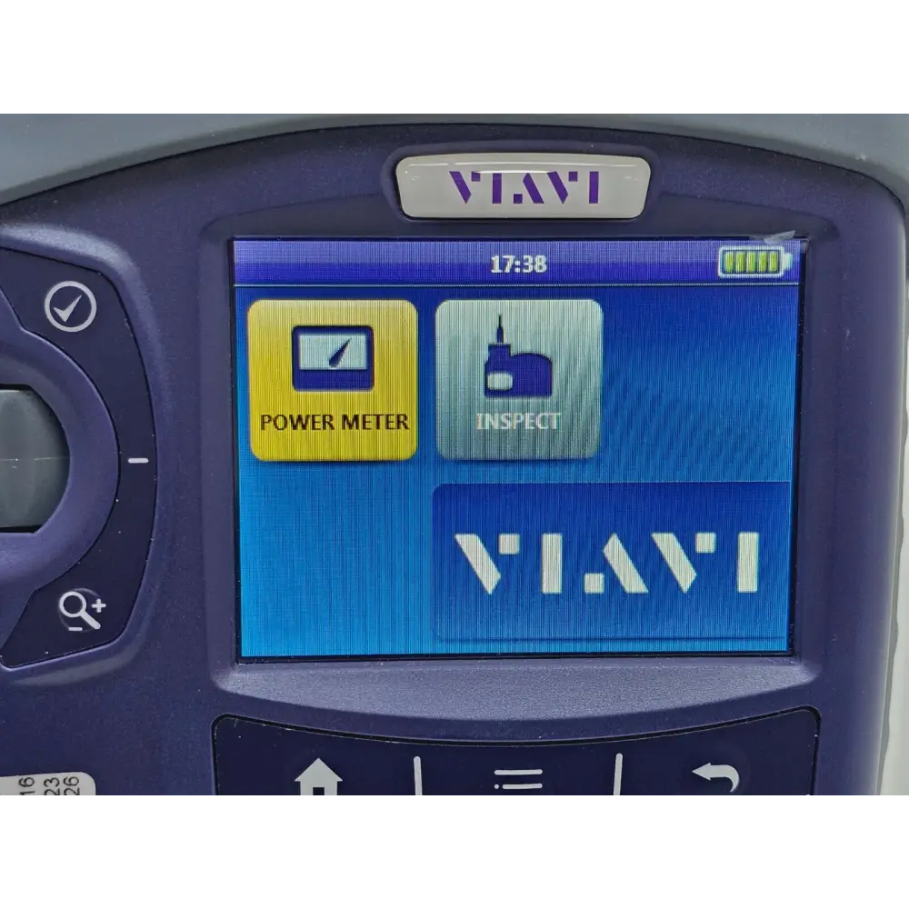 Viavi OLP-82P SmartClass Fiber angled three-quarter view showing body and screen