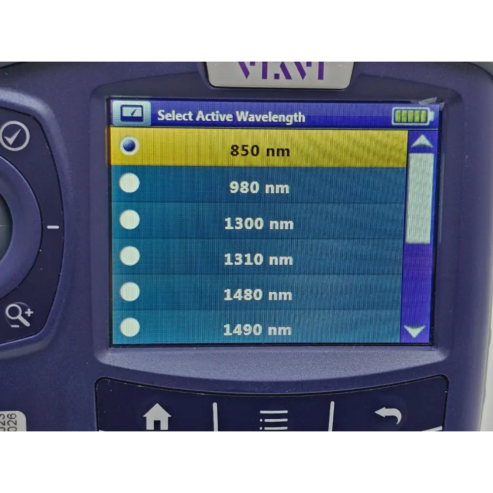Viavi OLP-82P power adapter included with calibrated fiber optic power meter