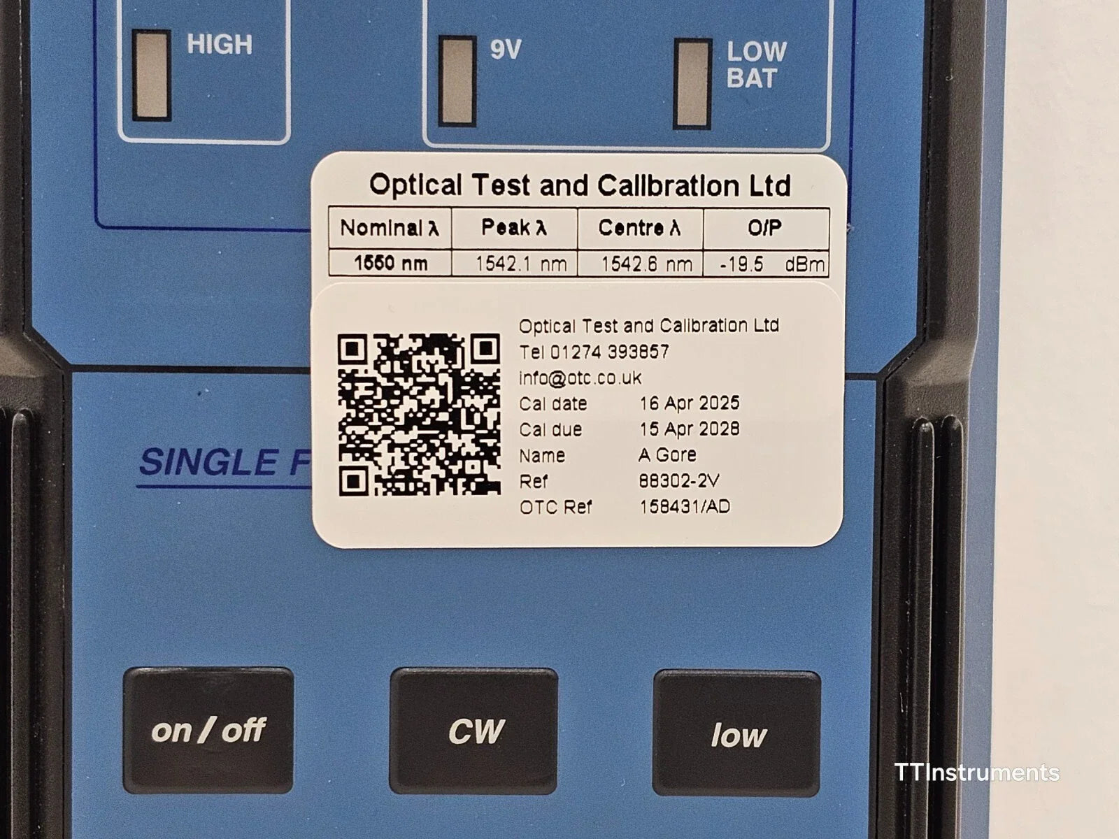 Calibrated Viavi JDSU T-BERD 8000 with CD PMD Analyzer 5083CD OTDR 81PMD
