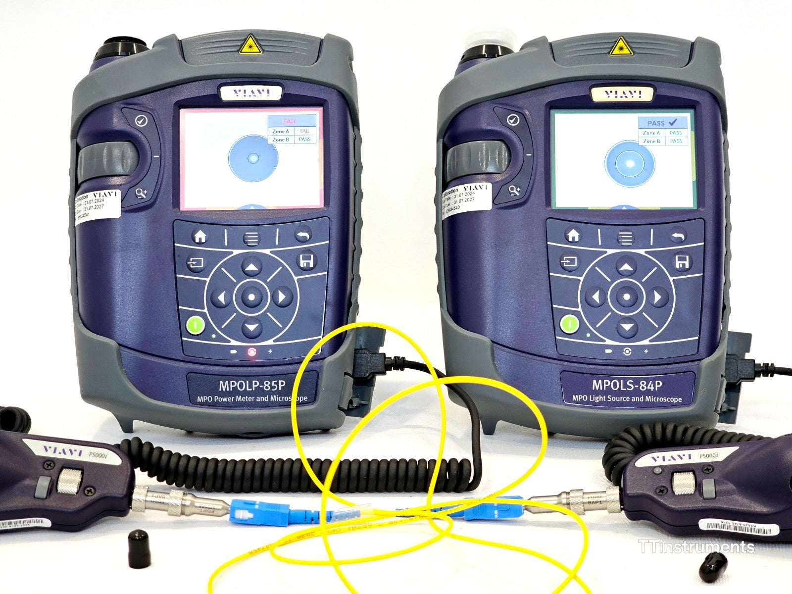 Calibrated Viavi MPO Optical Loss Test Set MM Tier 1 Certification LS PM + Scope