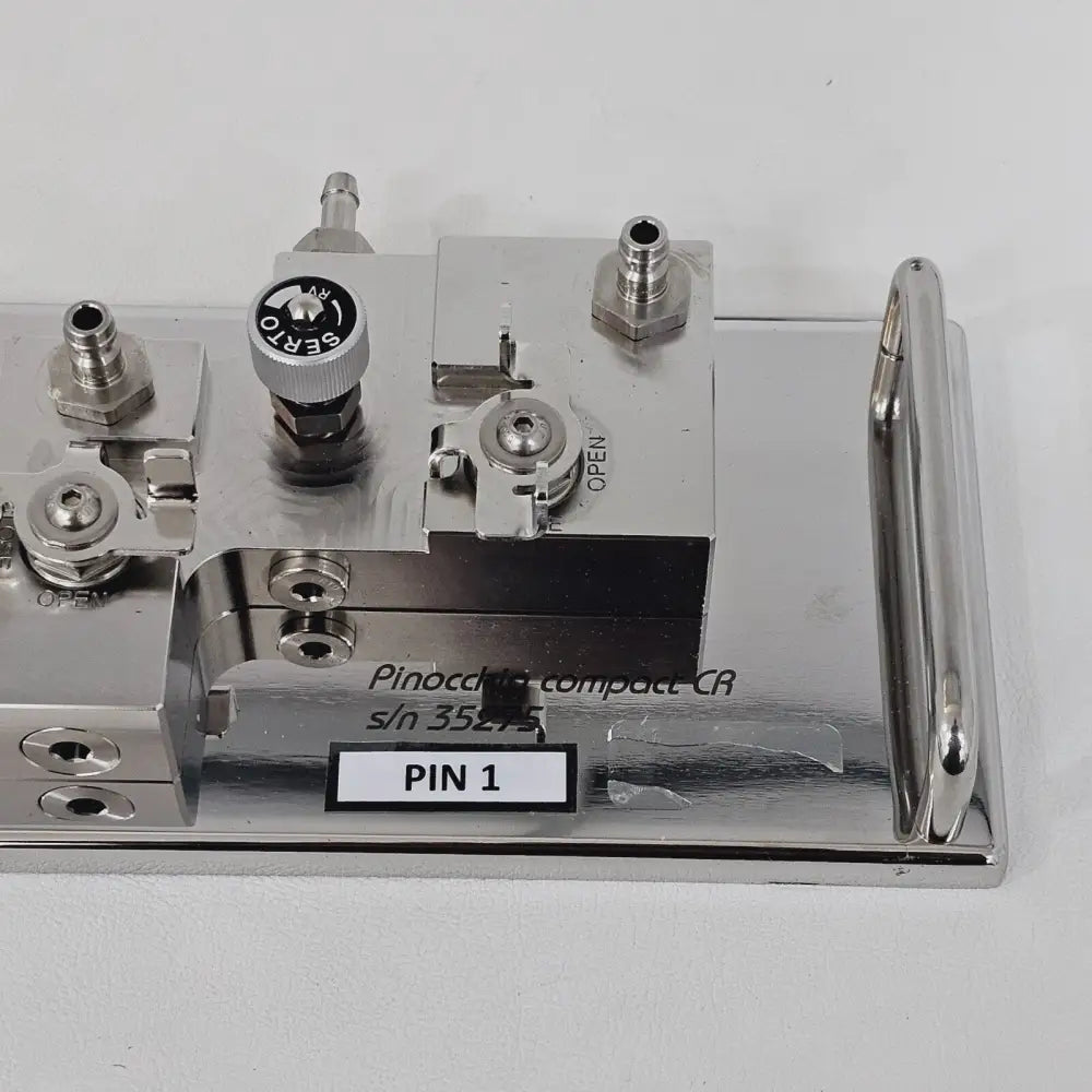 Cherwell SAS Super Pinocchio CR top-down view of the drilled sampling head and funnel assembly