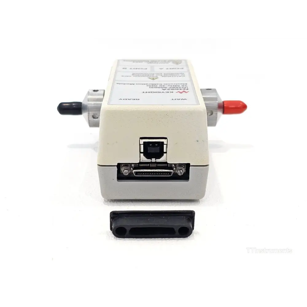N4692A ECal module serial number and model label detail close-up