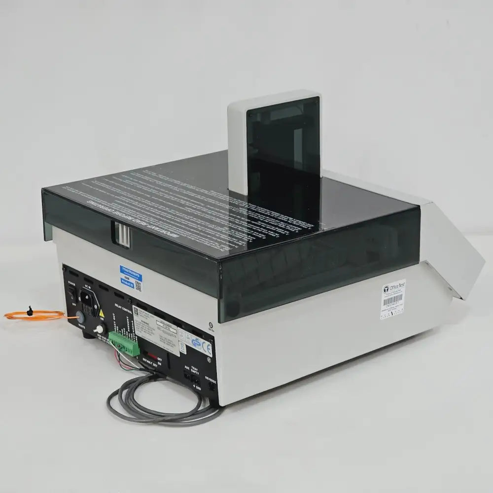 Dionex AS40 Automated Sampler bottom view showing bleed valve access compartment