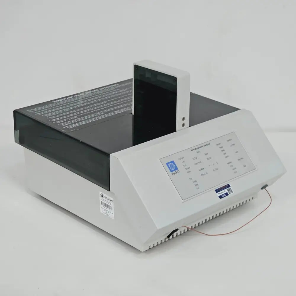 Dionex AS40 Automated Sampler top view showing cassette tray and sampling mechanism