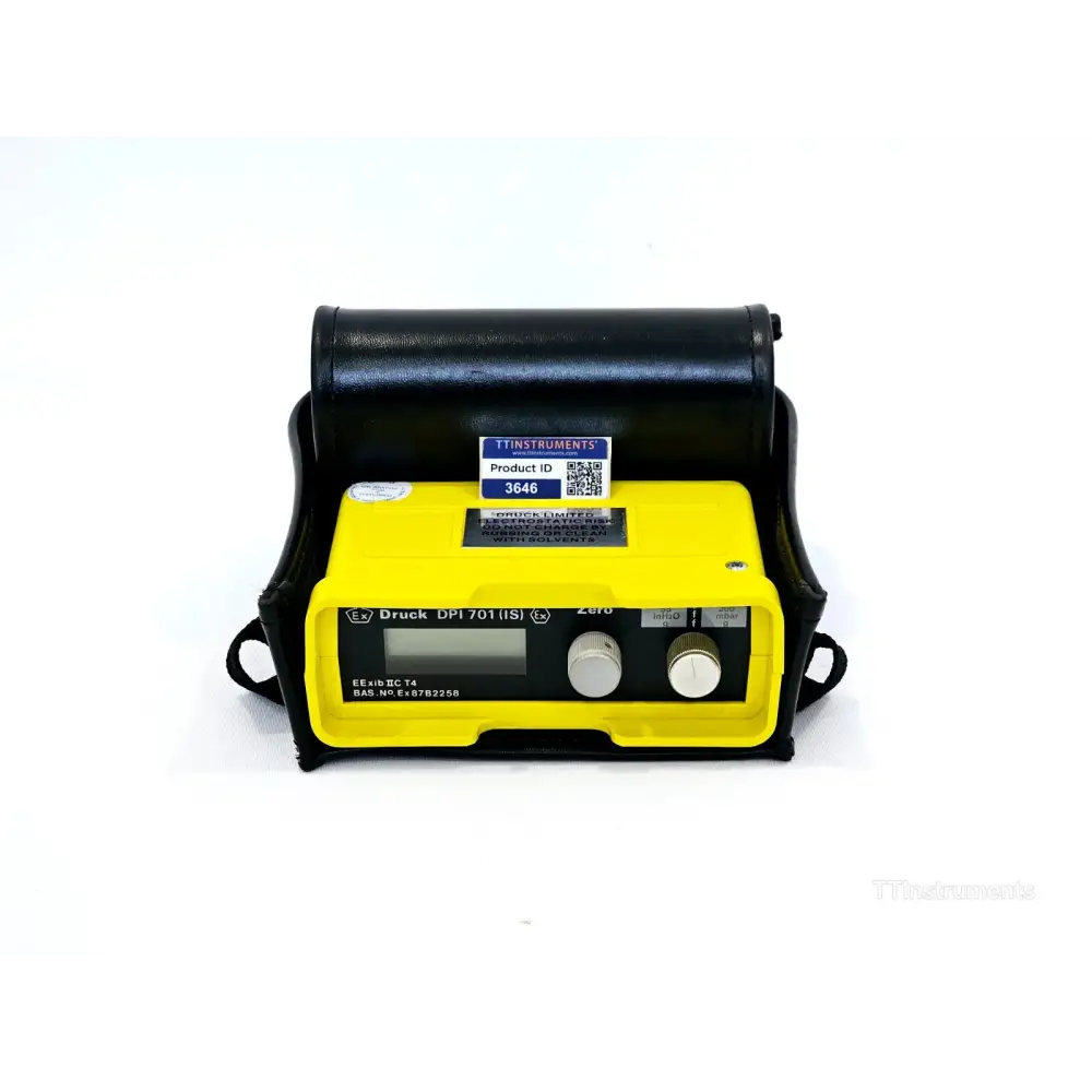 Druck DPI 701 handheld digital pressure indicator front view showing display and keypad