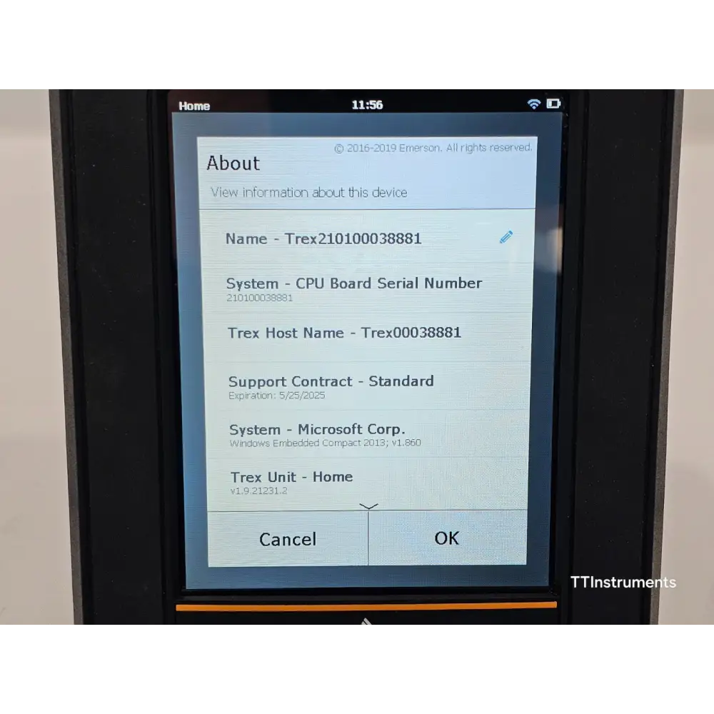 Emerson AMS Trex TREXLFPKLWS3S in original Emerson box with printed quick start guide