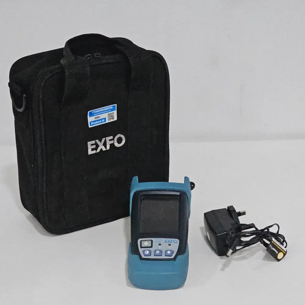 EXFO FIP-400-D handheld fiber inspection viewer front view showing 3.5-inch TFT display screen