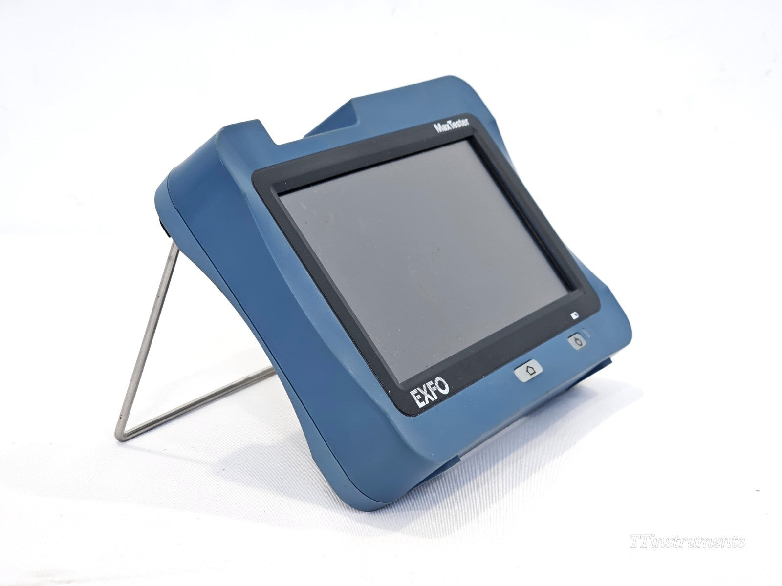 EXFO FIP-410B fiber inspection probe connected via USB to MAX-FIP certifier display