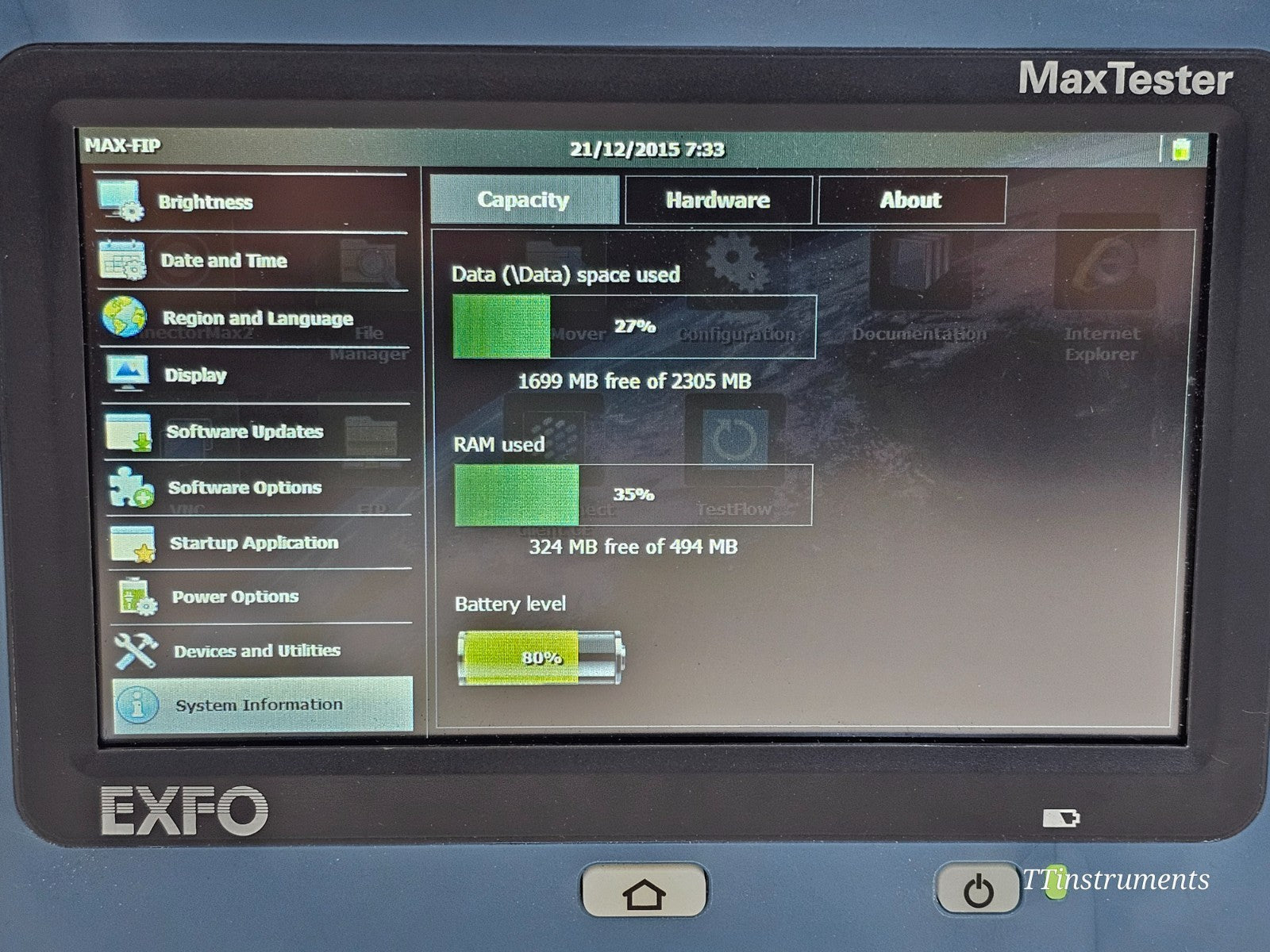 EXFO FIP-430B Fiber Inspection Scope with 7 Tips + MAX-FIP Viewer