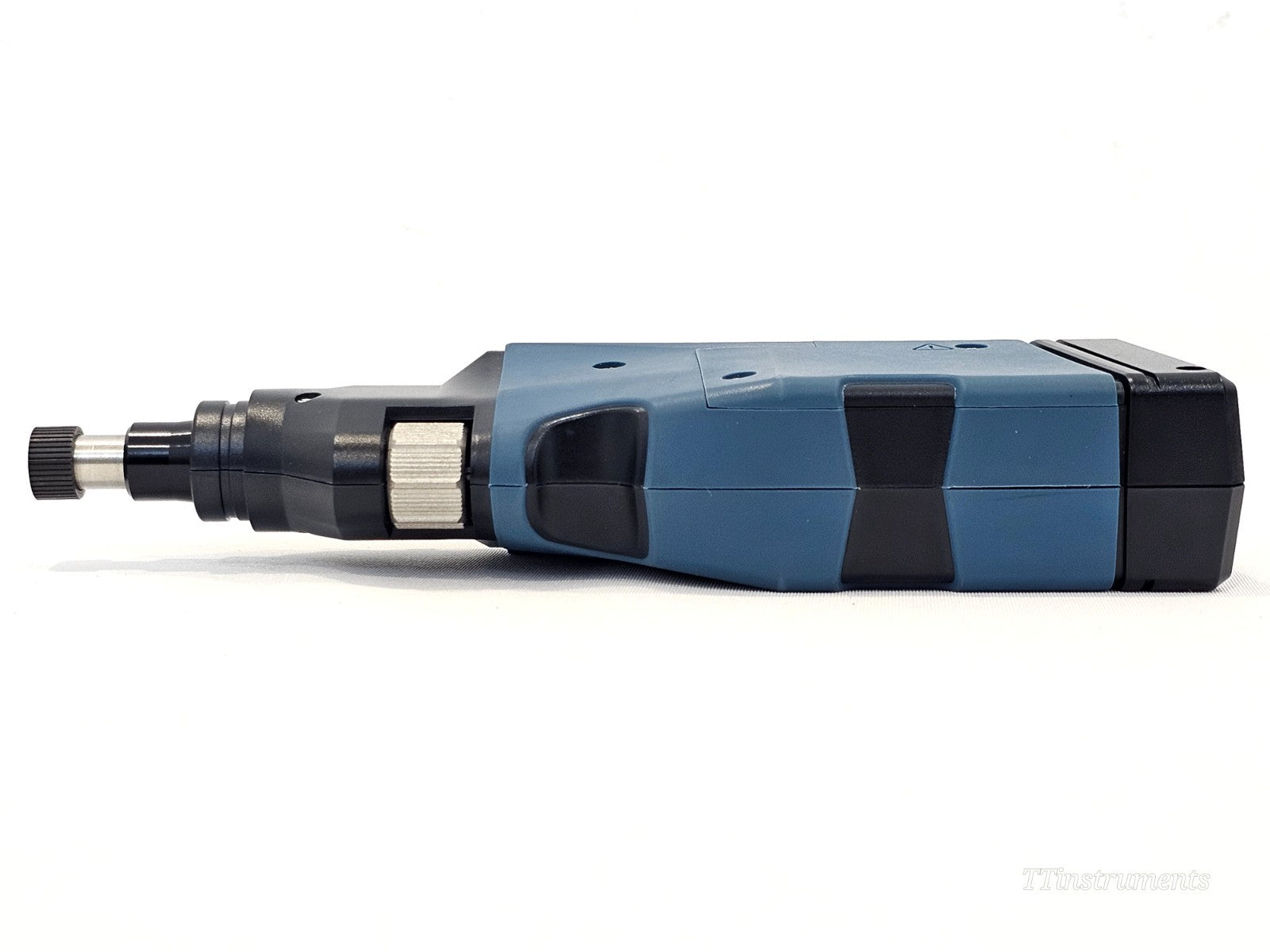 EXFO FIP-435B kit carry bag open showing probe, viewer and accessories stored inside