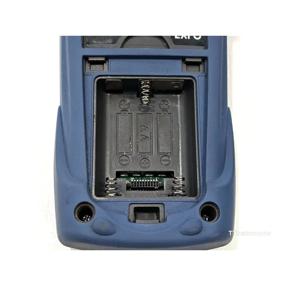 EXFO FPM-302 PON optical power meter close-up of keypad and wavelength selection controls