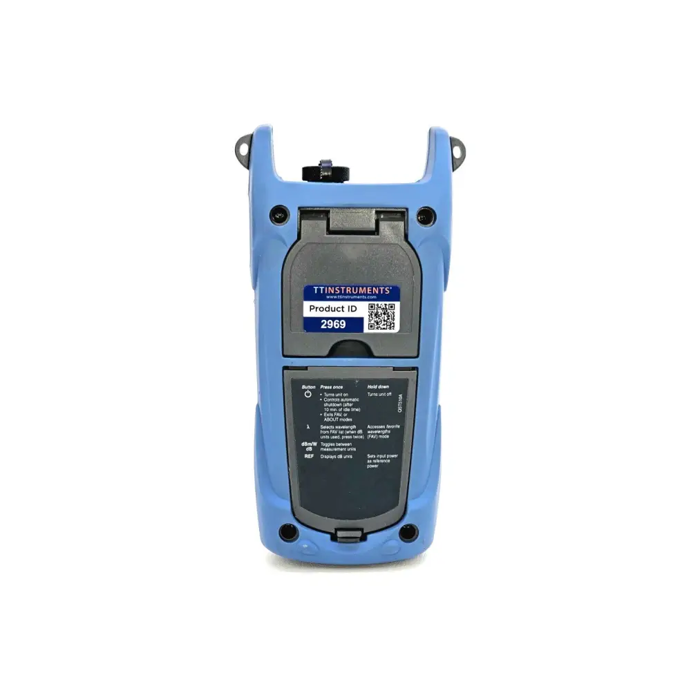 EXFO FPM-302X handheld PON power meter top view showing SC optical input port
