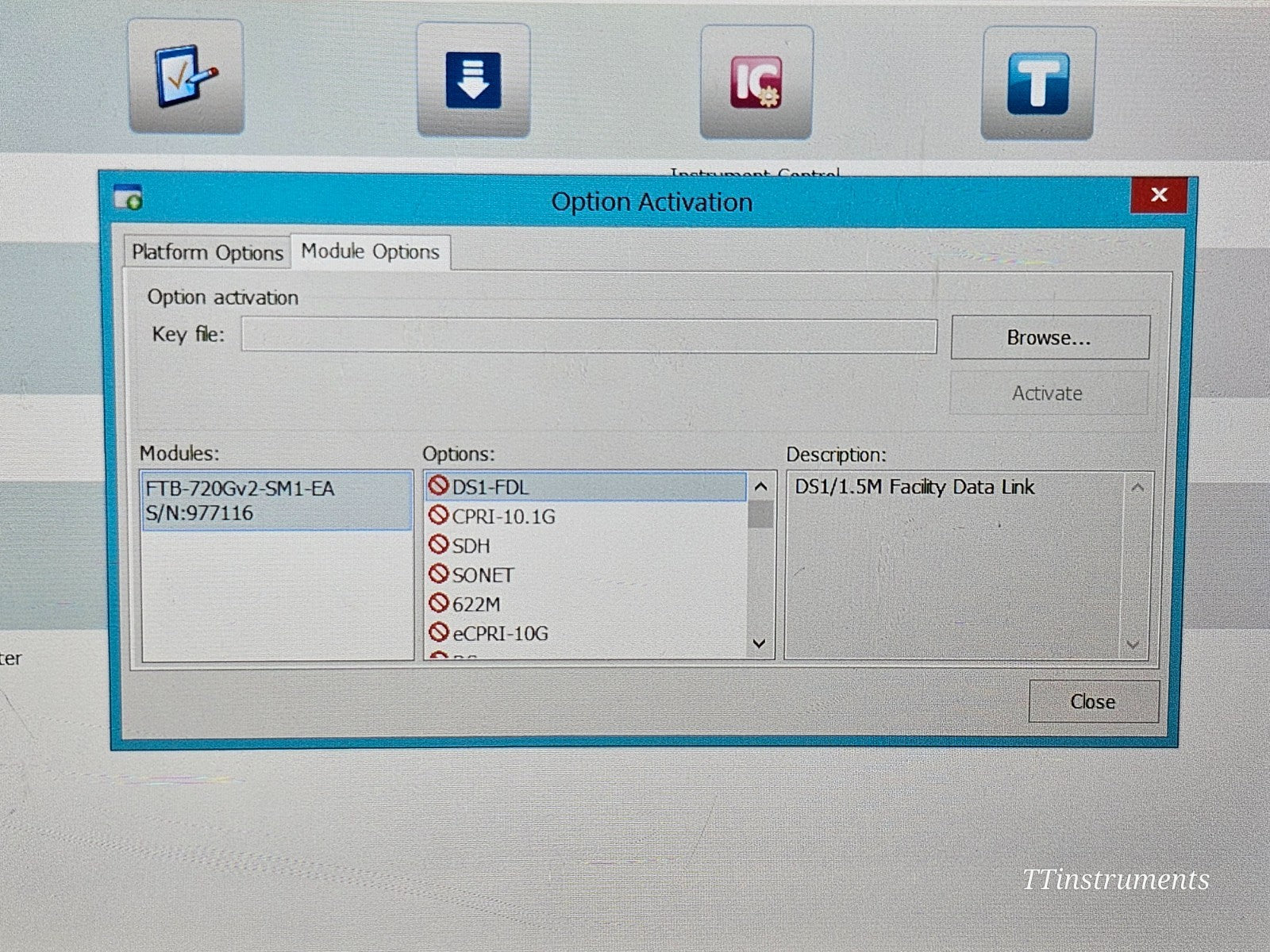 EXFO FTB-1 Pro FTB-720Gv2-SM1 1310/1550 nm OTDR iOLM APC-SC FTB-720 SM1