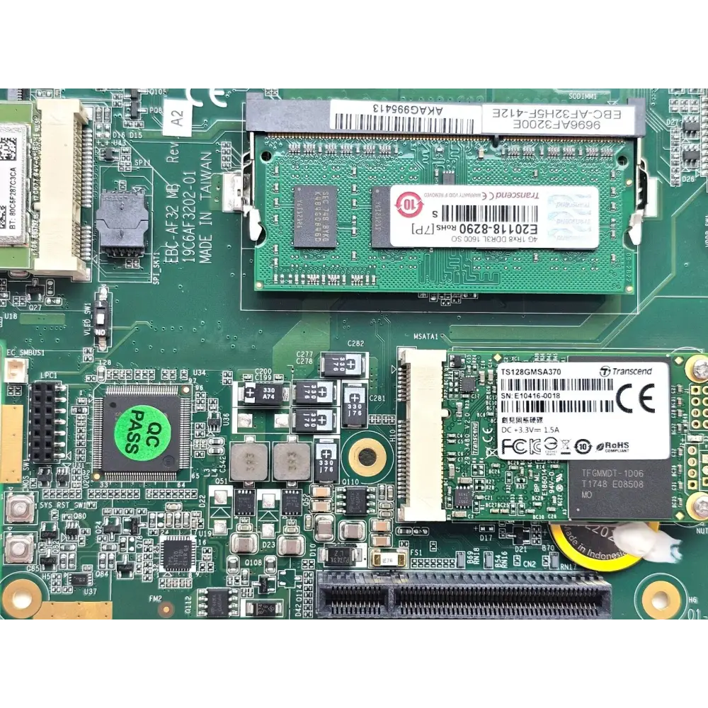 EXFO FTB-880V2 Motherboard Rev 2 angled view highlighting board construction and component layout