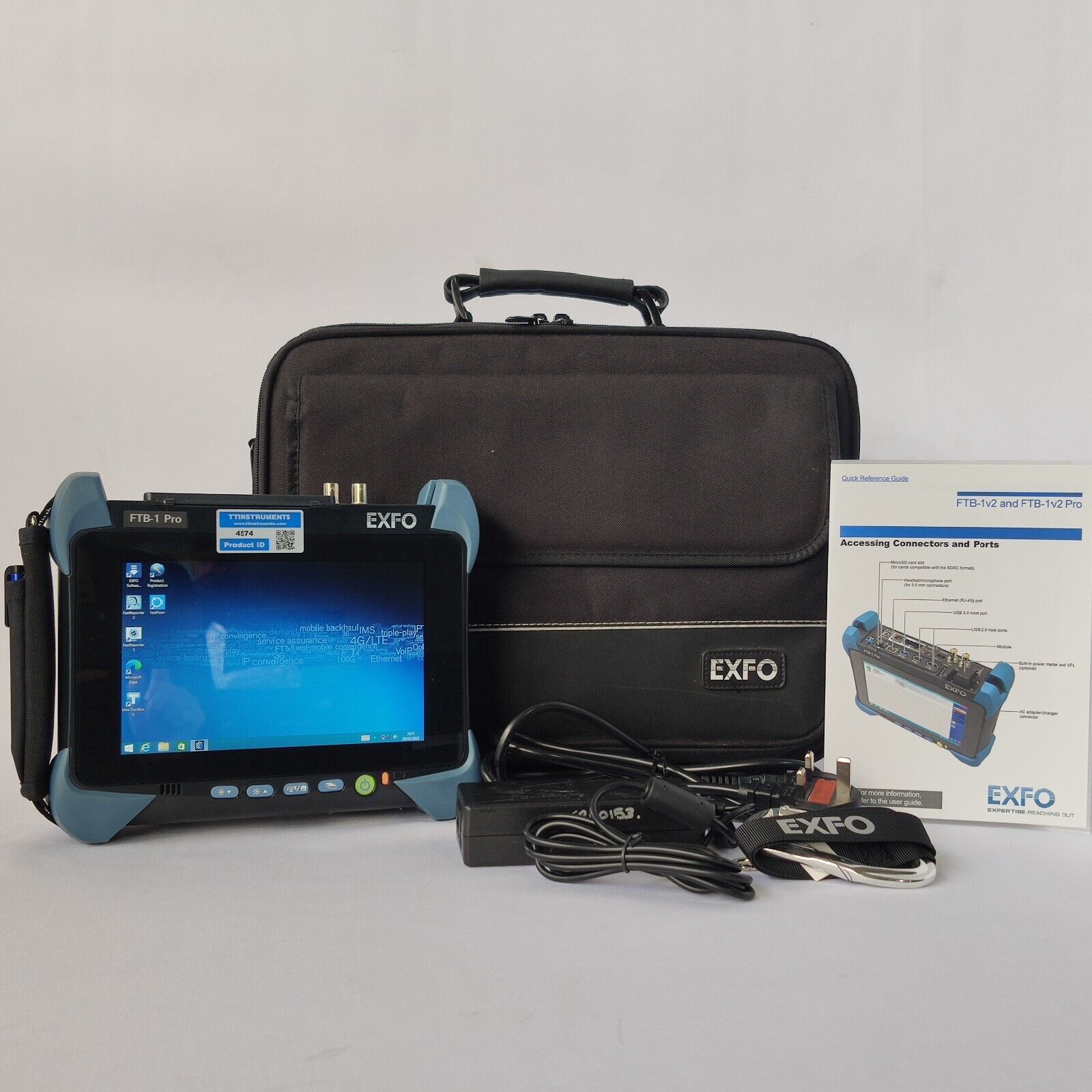 EXFO FTB-1 Pro w/ FTB-880v2 NetBlazer GigE Optical Electrical Tester 1G Gigabit