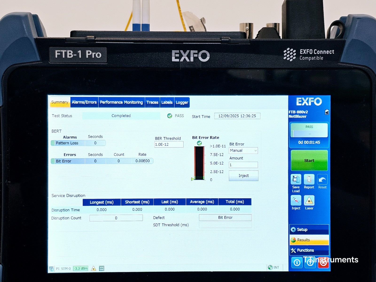 EXFO FTB-1 Pro with FTB-880v2 NetBlazer SDH SONET PDH 52M Tester