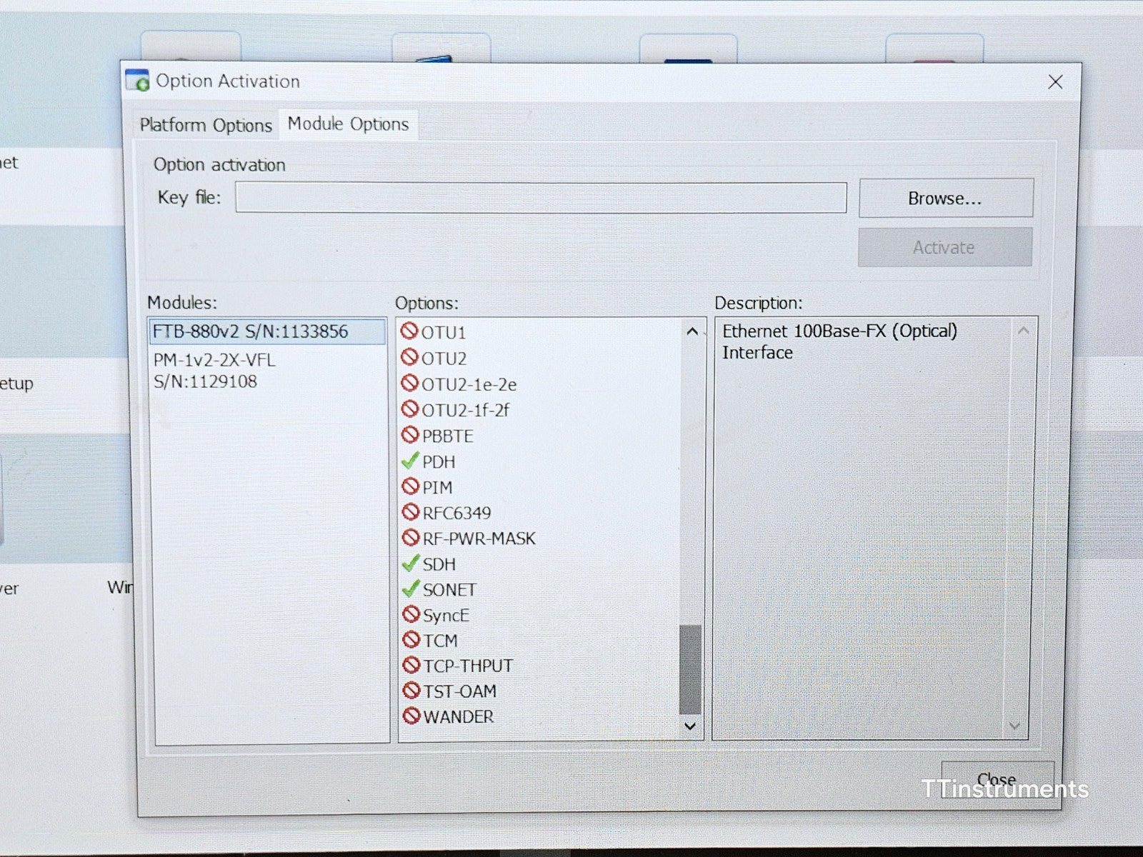 EXFO FTB-1 Pro with FTB-880v2 NetBlazer SDH SONET PDH 52M Tester