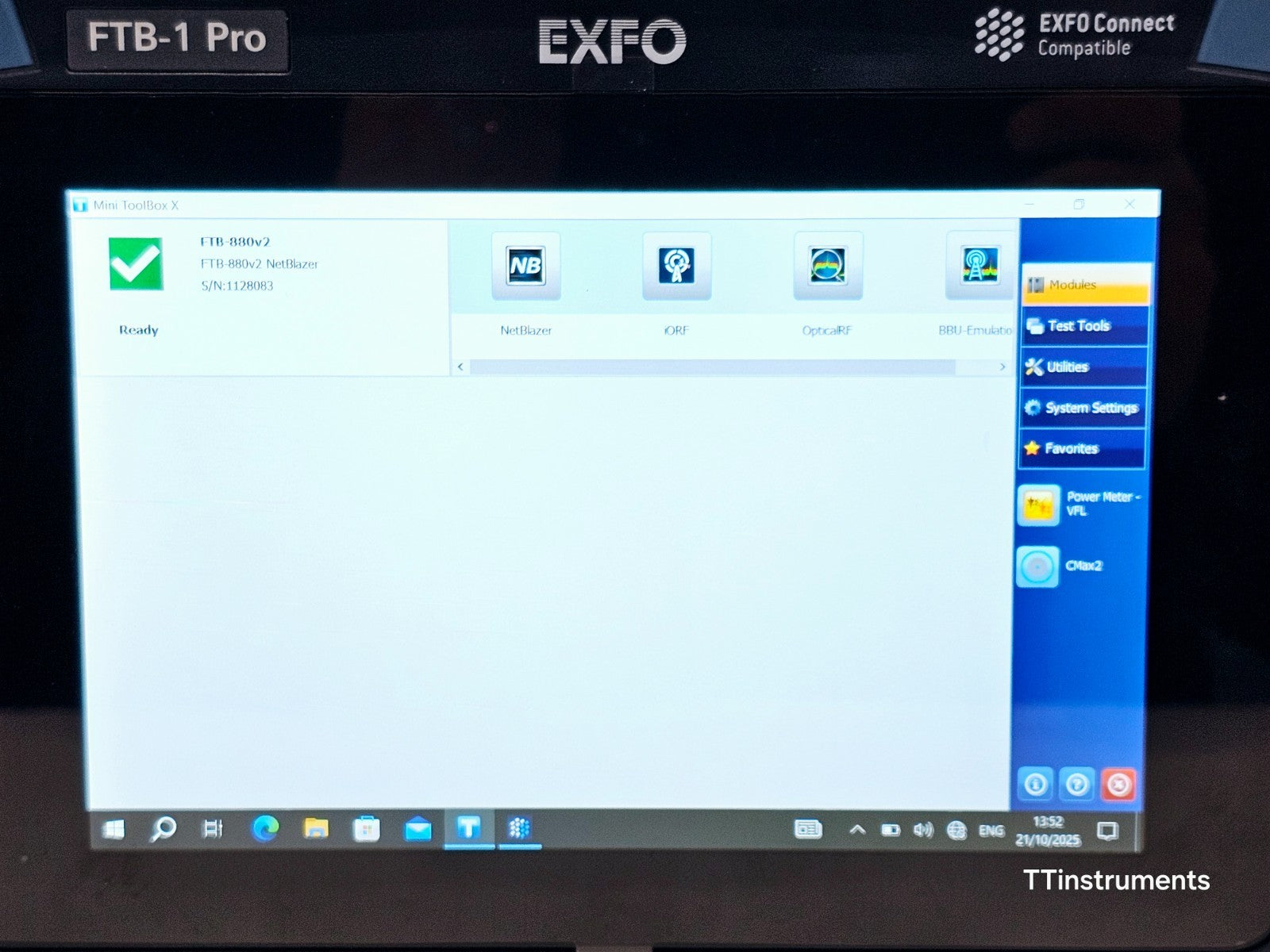 EXFO FTB-1 Pro with Power Meter & VFL + FTB-880v2 SDH SONET PDH 52M Tester