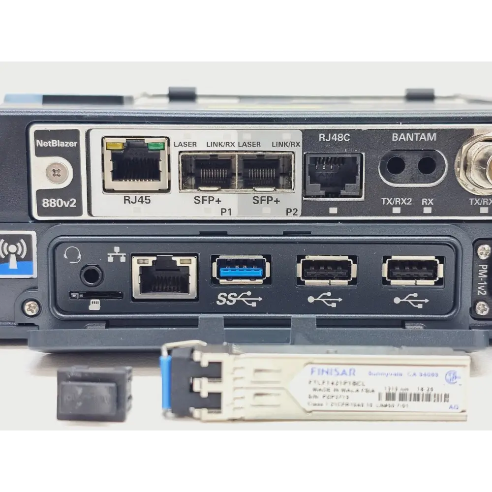 EXFO FTB-1 V2-Pro unit showing Windows operating system on display