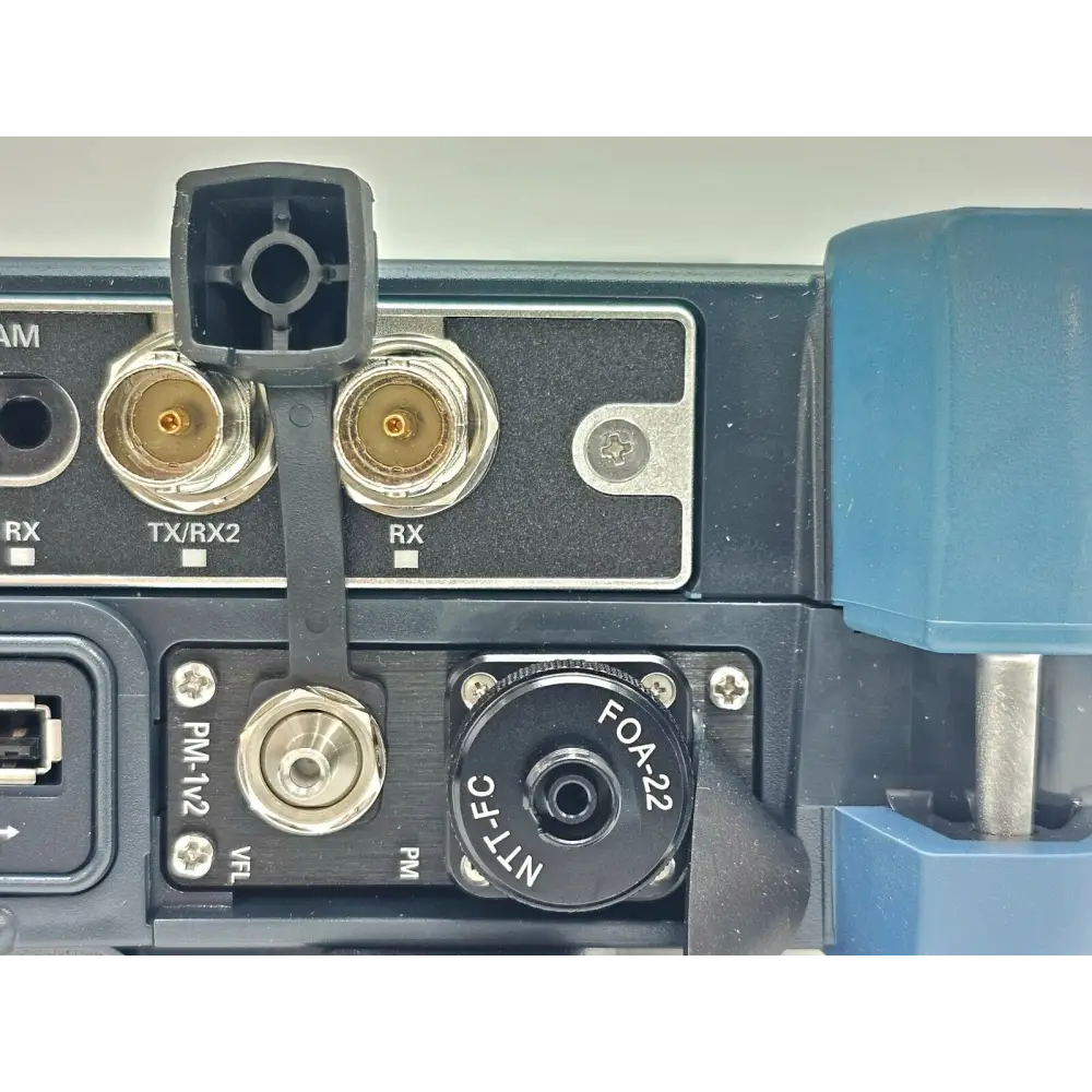 EXFO FTB-880 v2 module detail showing optical interface connectors
