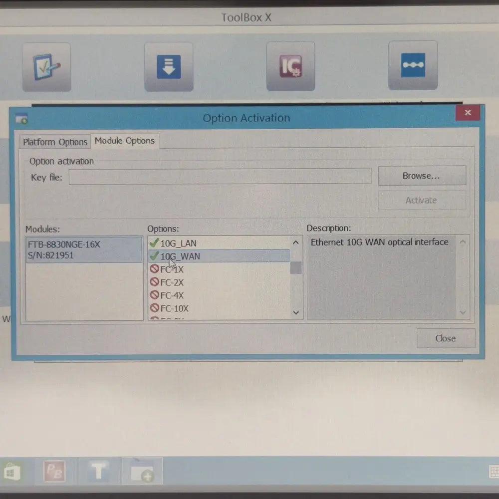 EXFO FTB-2 Pro Mainframe w/ FTB-8830NGE-16X 10G LAN/WAN Optical Electrical Ether