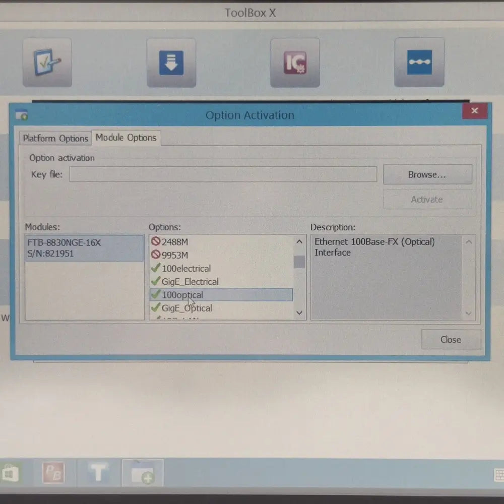 EXFO FTB-2 Pro Mainframe w/ FTB-8830NGE-16X 10G LAN/WAN Optical Electrical Ether