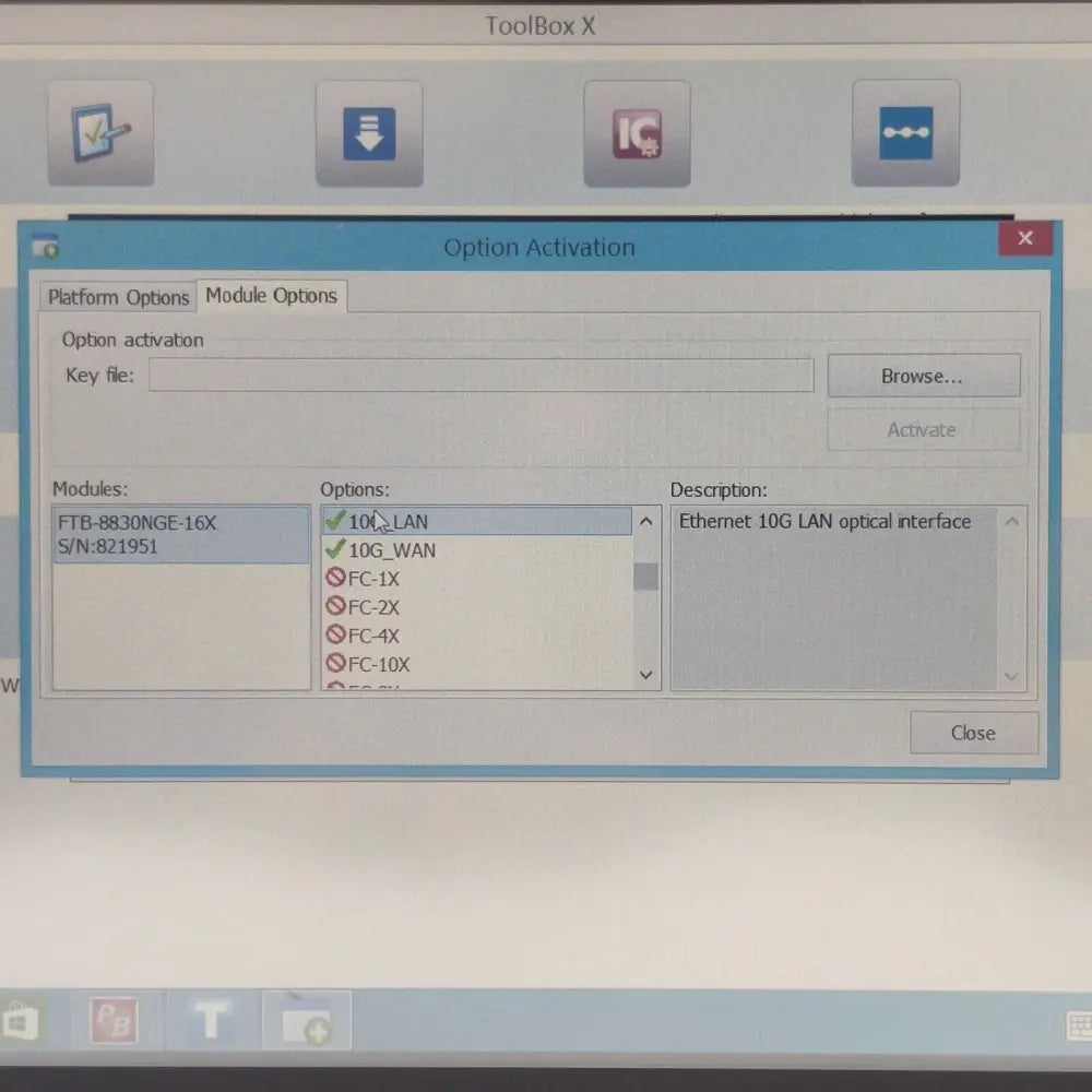 EXFO FTB-2 Pro Mainframe w/ FTB-8830NGE-16X 10G LAN/WAN Optical Electrical Ether