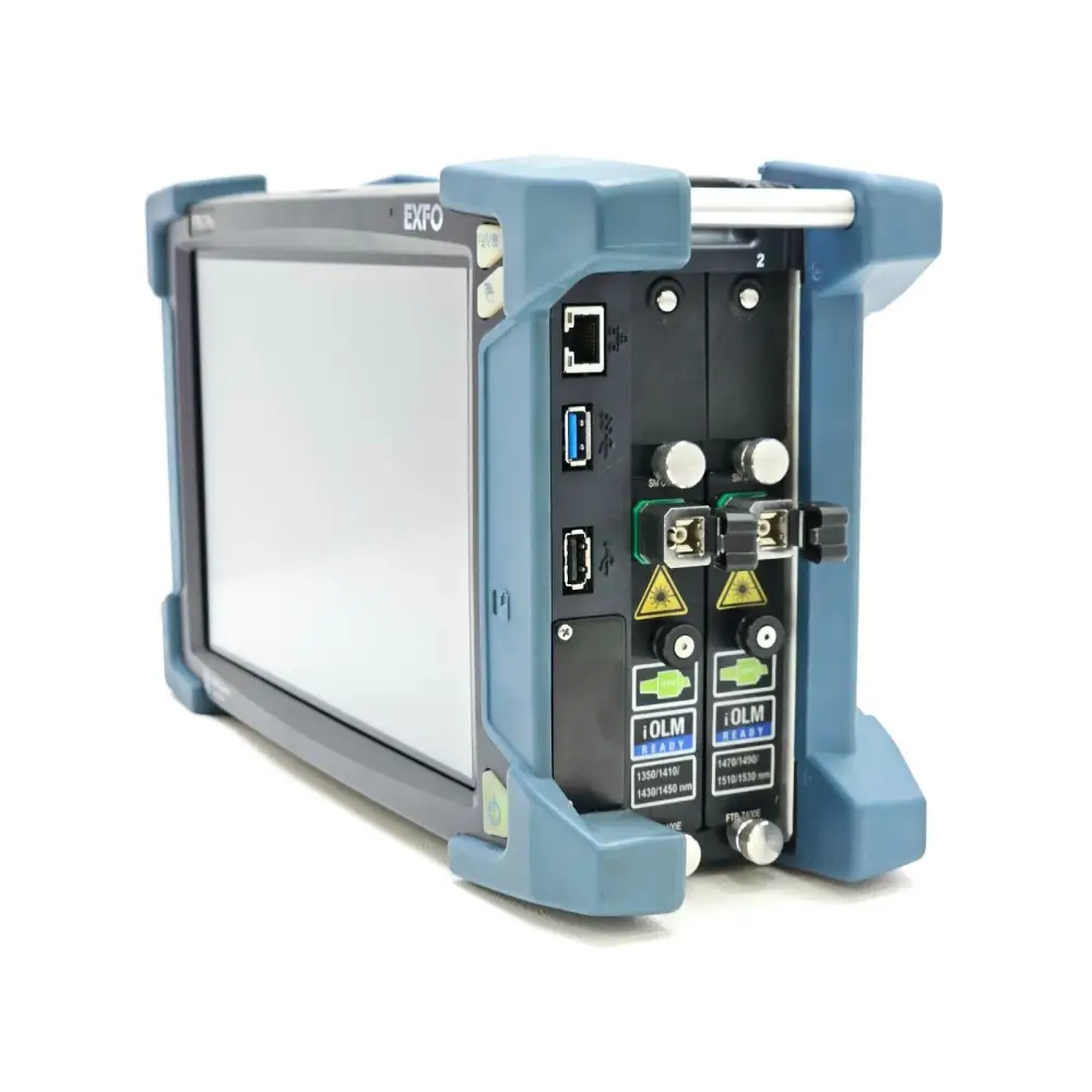 EXFO FTB-2 Pro multi-wavelength OTDR system complete with all three CW modules and carry bag
