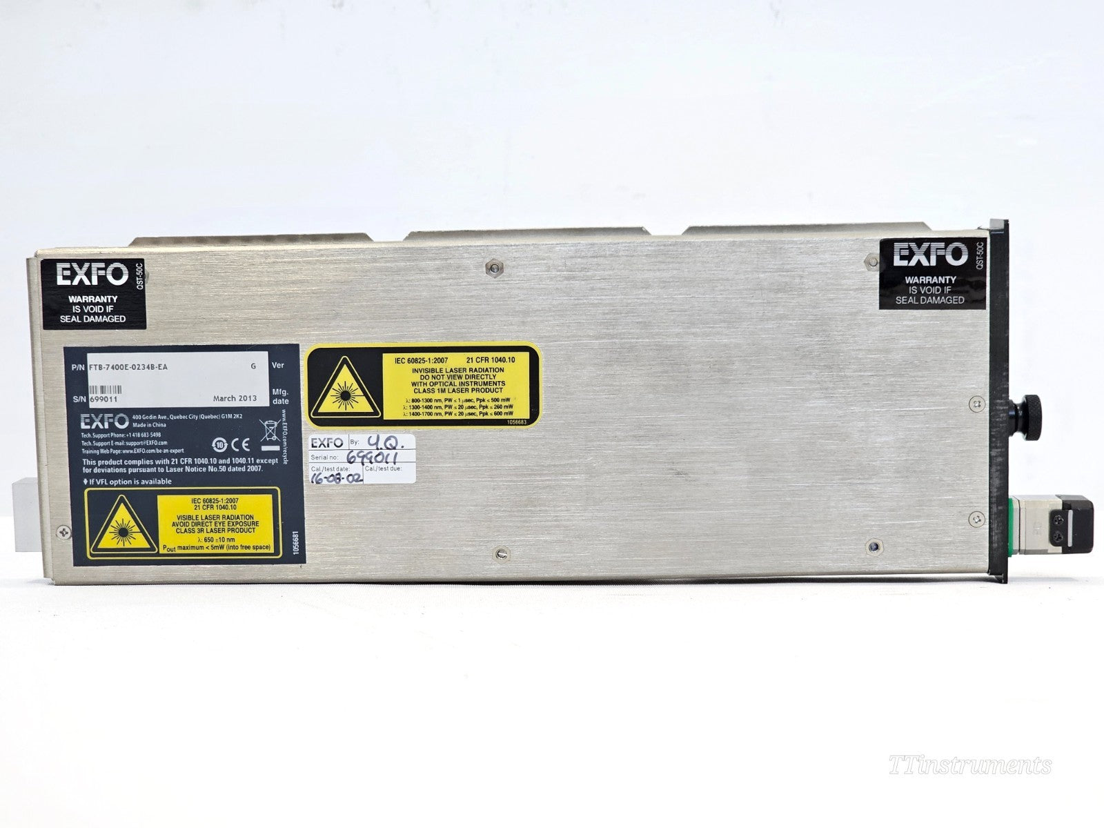 EXFO FTB-2 with FTB-7400E 1310/1550/1625 nm OTDR APC 42/41/41 dB FTB-7400-0234B