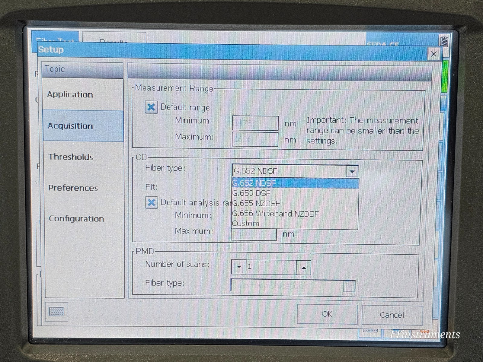 EXFO FTB-200 + FTB-5700 Single-Ended CD & PMD Dispersion Analyzer