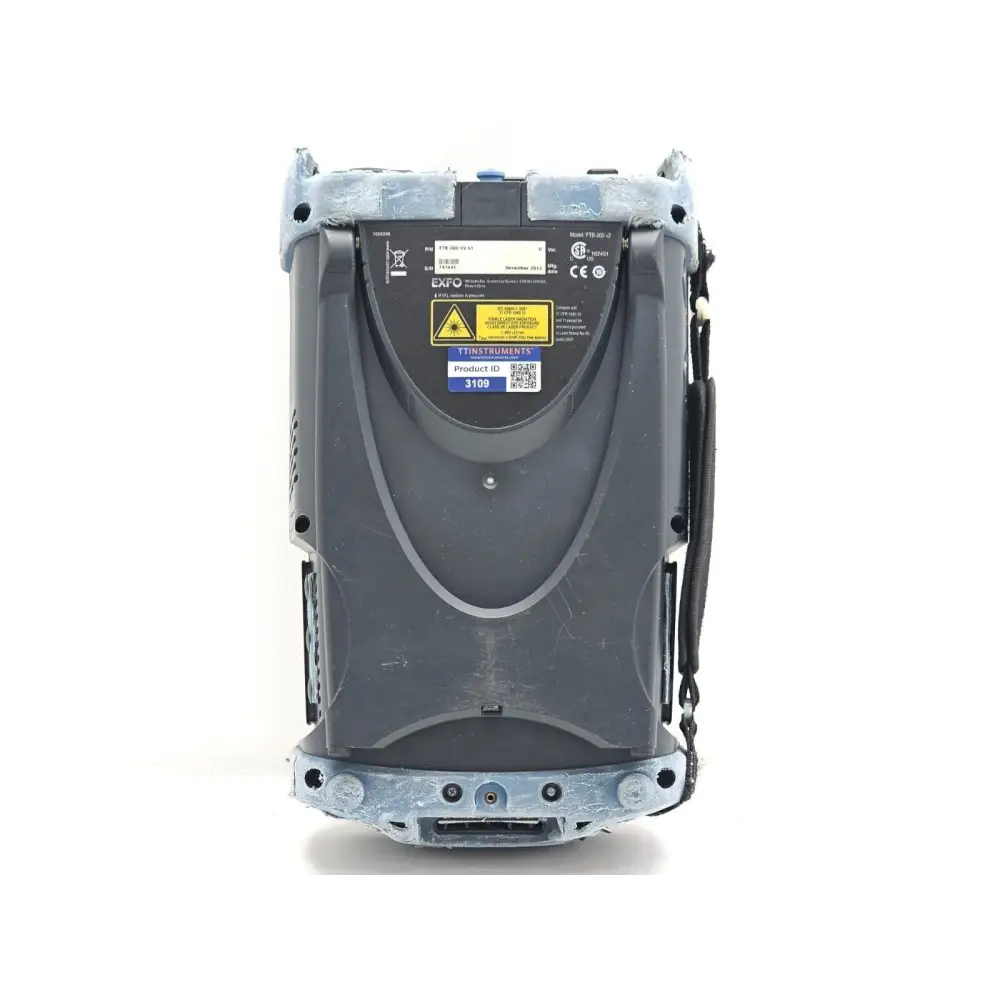 EXFO FTB-200 V2 top panel showing module slot and connectors