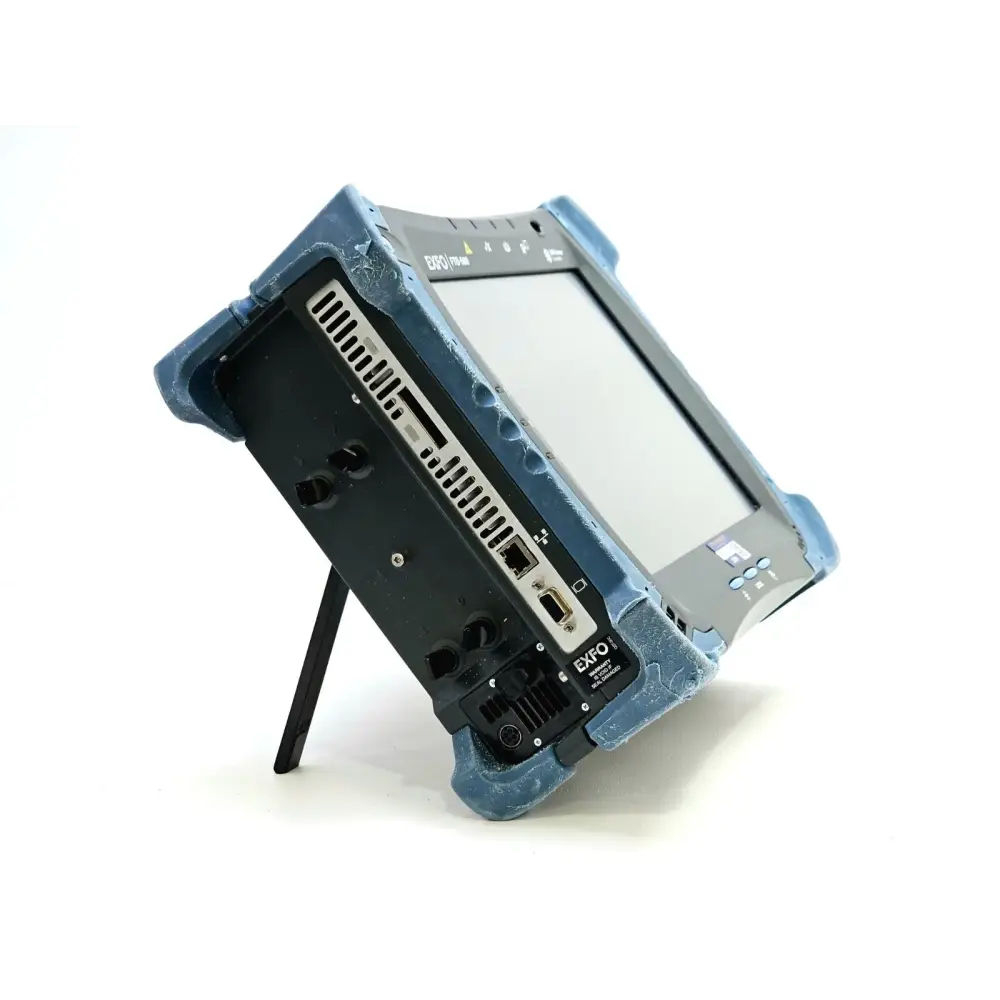 EXFO FTB-500 platform touchscreen interface displaying optical spectrum analyser measurement