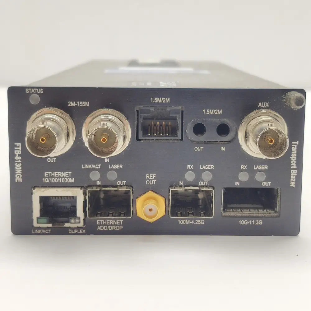 EXFO FTB-8130NGE 10G Ethernet test module front view showing interface ports