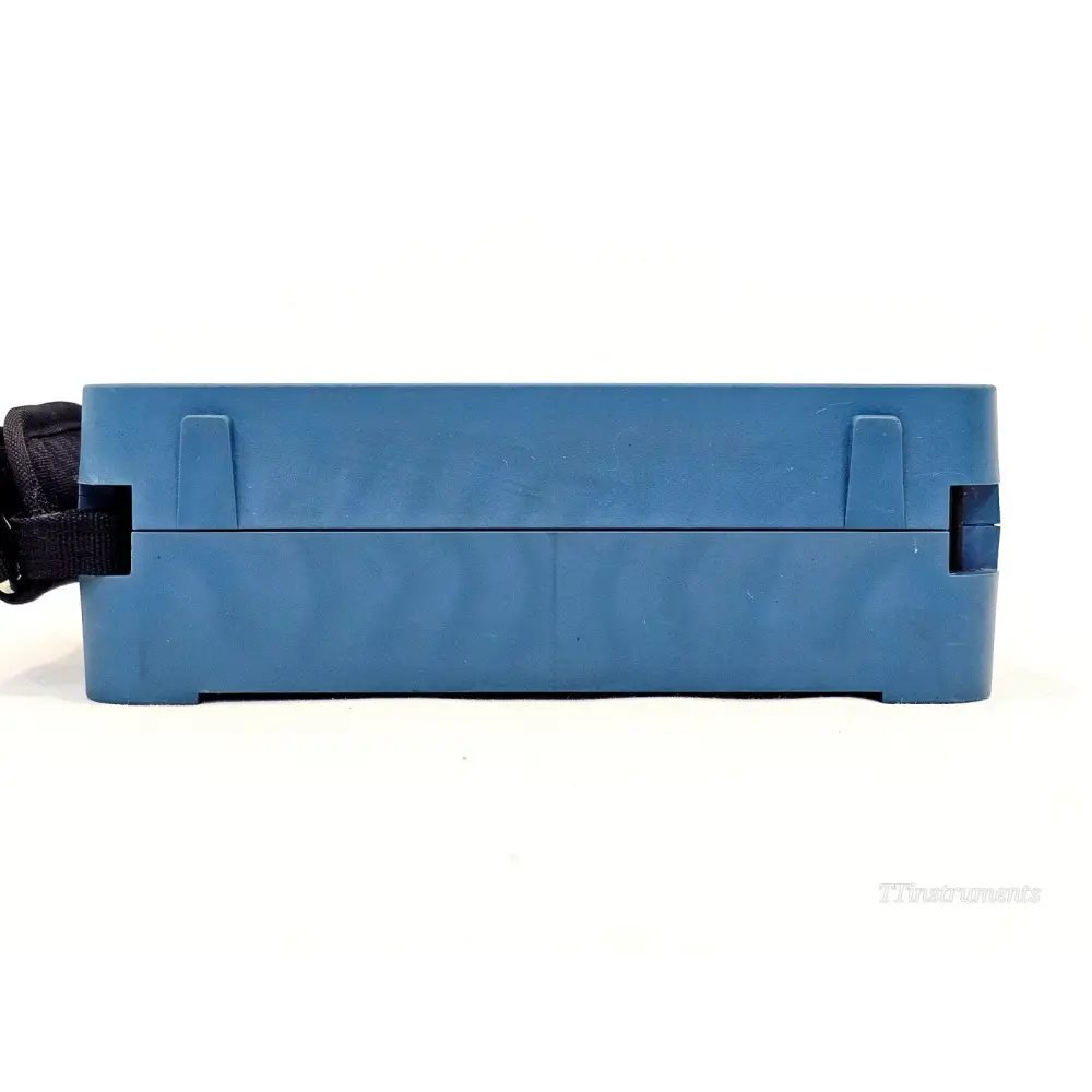 EXFO MAX-720C-Q1 Quad OTDR bottom view showing battery compartment and carry strap attachment points