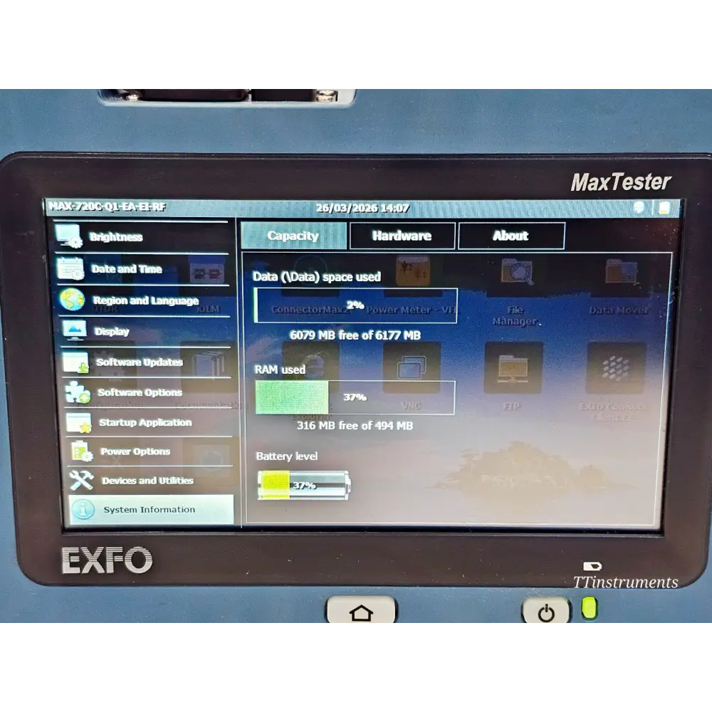 EXFO MAX-720C-Q1 QUAD SM MM OTDR iOLM MaxTester 1310/1550 & 850/1300 nm with PM.8