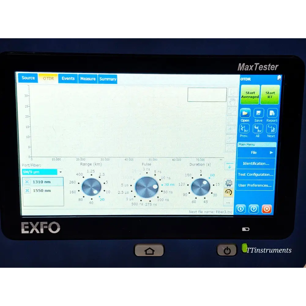 EXFO MAX-720C-Q1 QUAD SM MM OTDR MaxTester 1310/1550 & 850/1300 nm with PM + VFL13