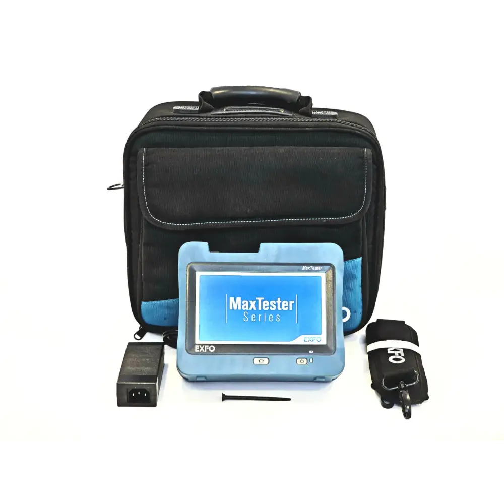 EXFO MAX-730C-SM2 OTDR MaxTester front view showing APC SC port and display