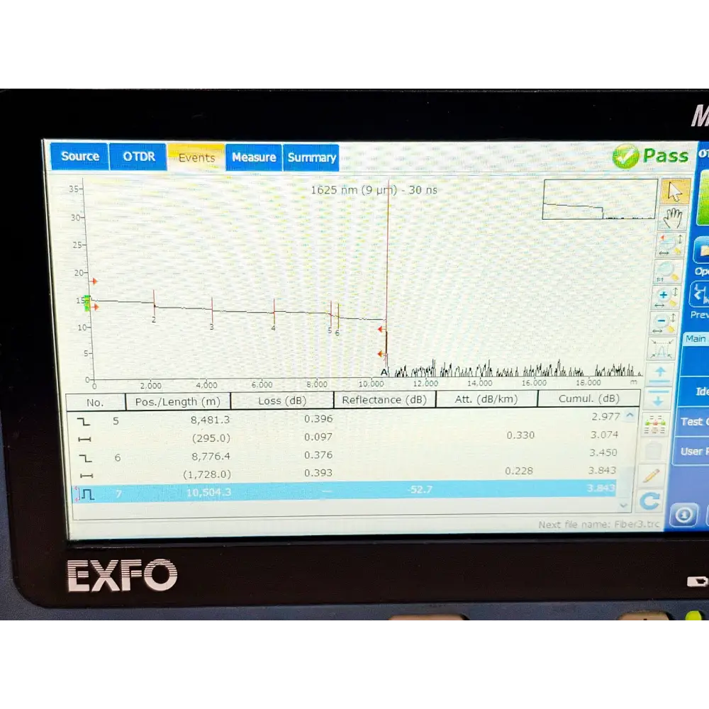 EXFO MAX-730C-SM2 MaxTester OTDR overall unit view showing branding and ports