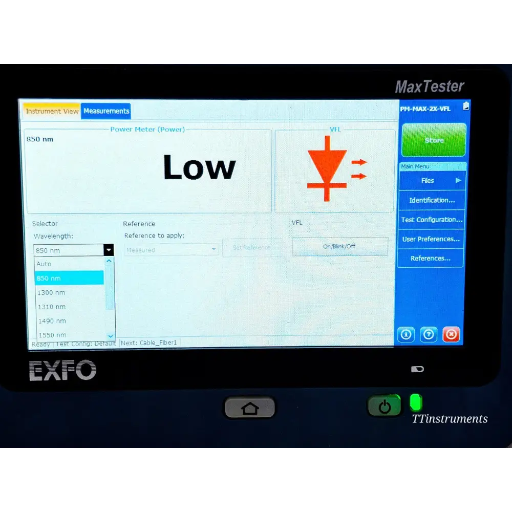 EXFO MAX-730C-SM8 SM MaxTester iOLM 1310/1550 & 1650 LIVE with PM + VFL10