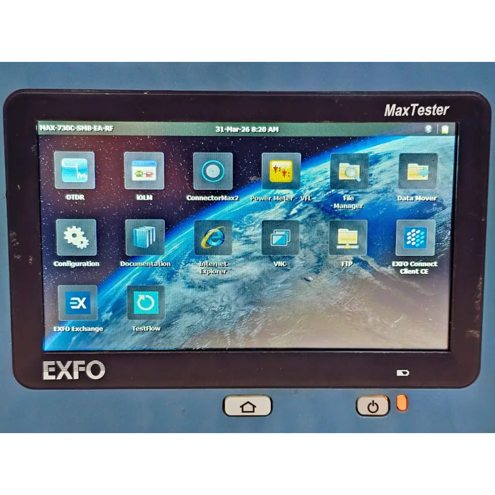 EXFO MAX-730C-SM8 SM MaxTester OTDR unit with carry bag and accessories