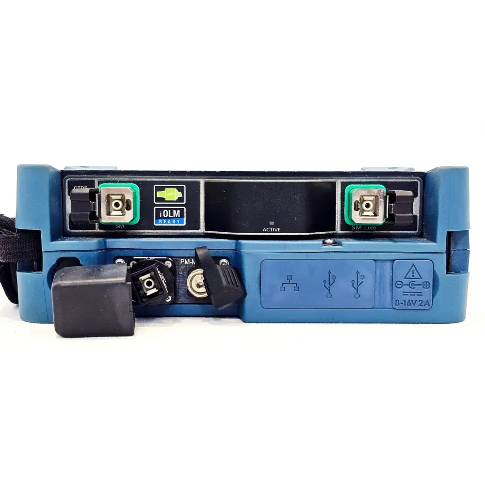 EXFO MAX-730C-SM8 MaxTester OTDR display showing iOLM intelligent Optical Link Mapping screen