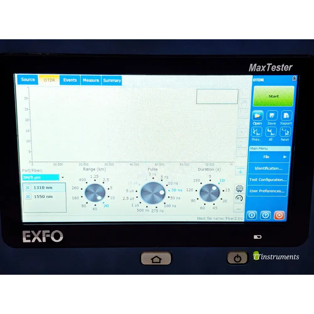 EXFO MAX-730C-SM8 SM OTDR iOLM MaxTester 1310/1550 & 1650 LIVE  with PM + VFL12