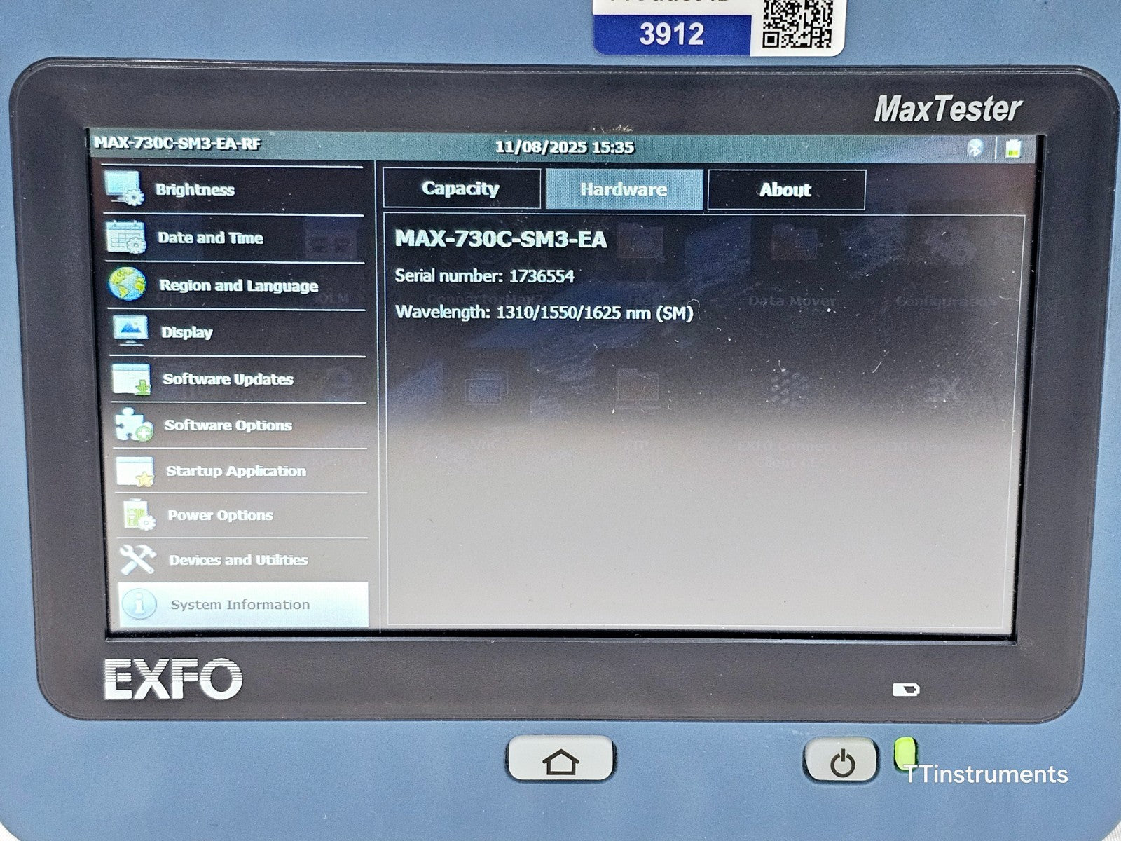 EXFO MaxTester MAX-730C-SM3 OTDR 1310/1550/1625 MFD 2023