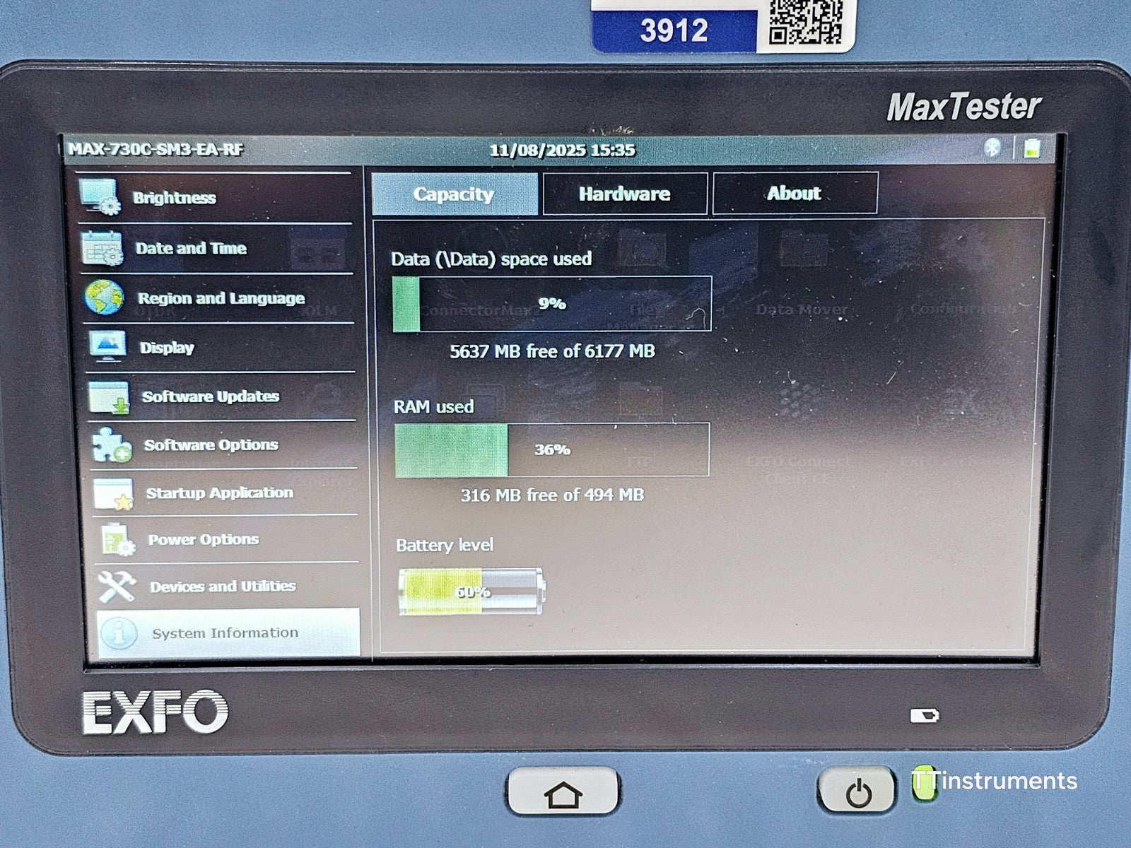 EXFO MaxTester MAX-730C-SM3 OTDR 1310/1550/1625 MFD 2023