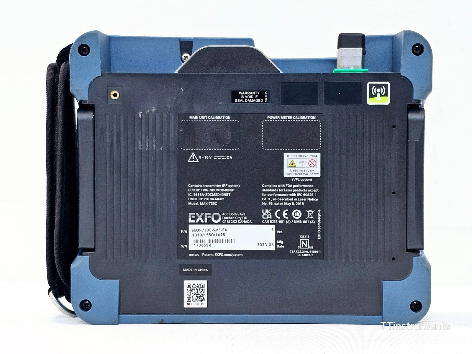 EXFO MaxTester MAX-730C-SM3 OTDR 1310/1550/1625 MFD 2023
