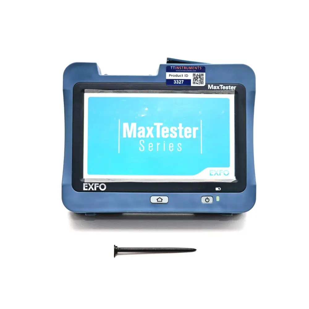 EXFO MAX-FIP mainframe with stylus and power adapter accessories
