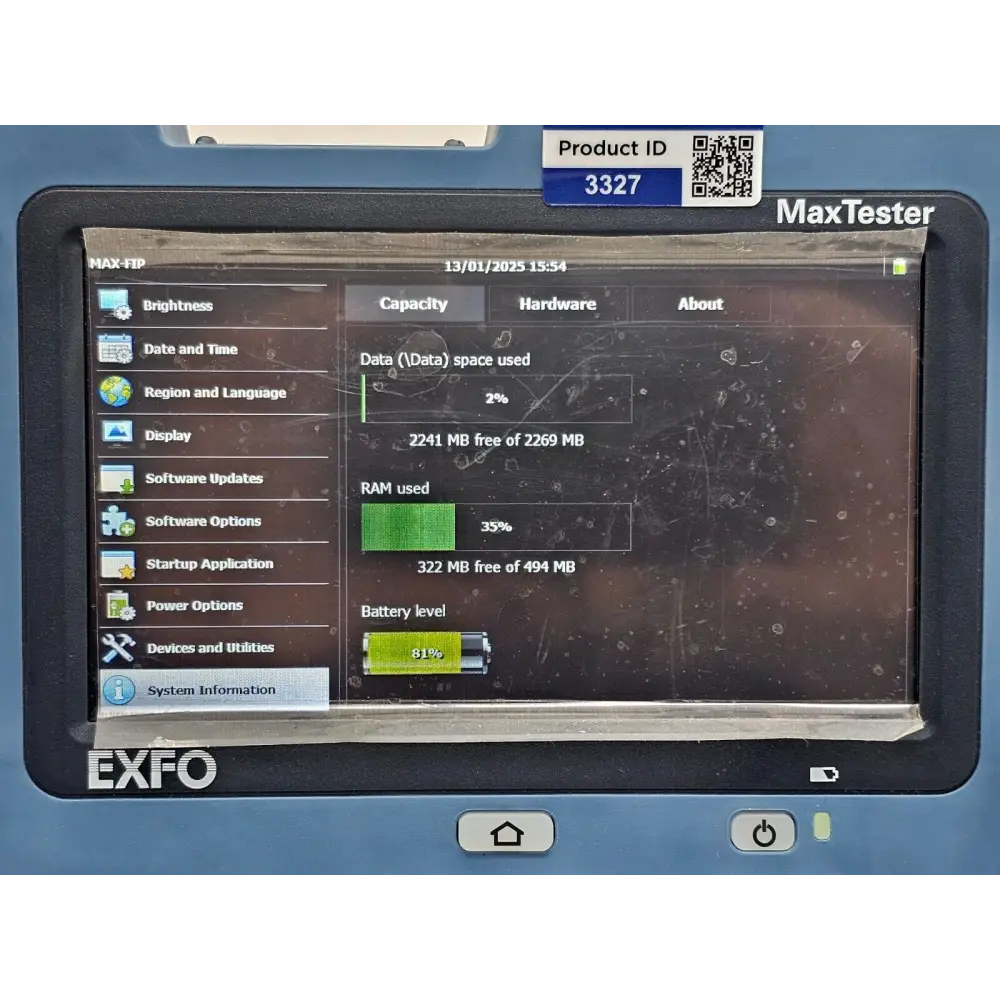 EXFO MAX-FIP carry bag for transporting the fibre inspection kit